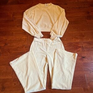 H&M Butter Yellow Lounge Set